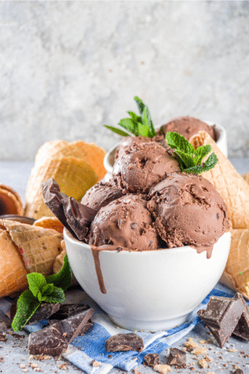 Healthy Chocolate Protein Ice Cream (40g Protein)