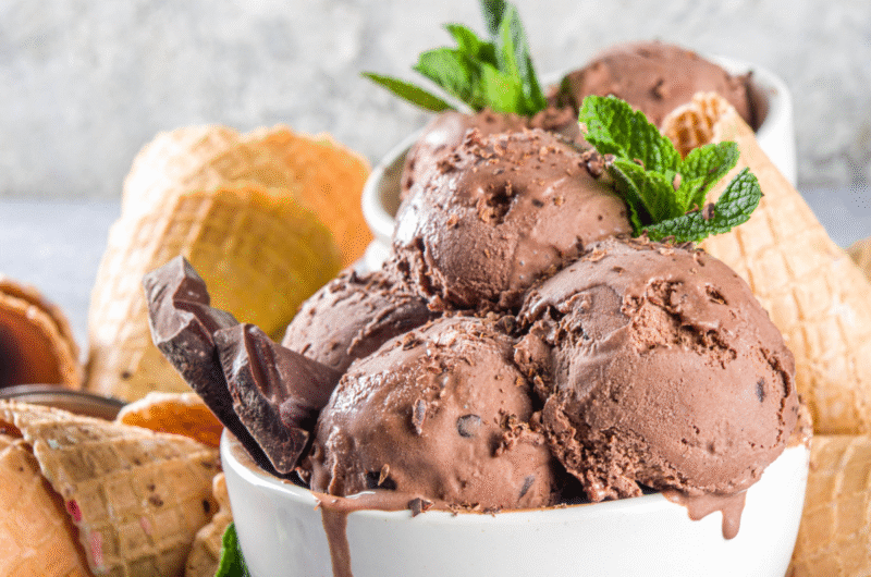 Healthy Chocolate Protein Ice Cream (40g Protein)
