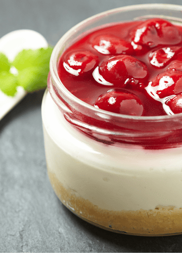 Protein-Packed Cherry Bliss Cheesecake Jars